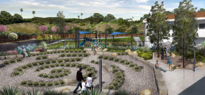 New patio area and playground
